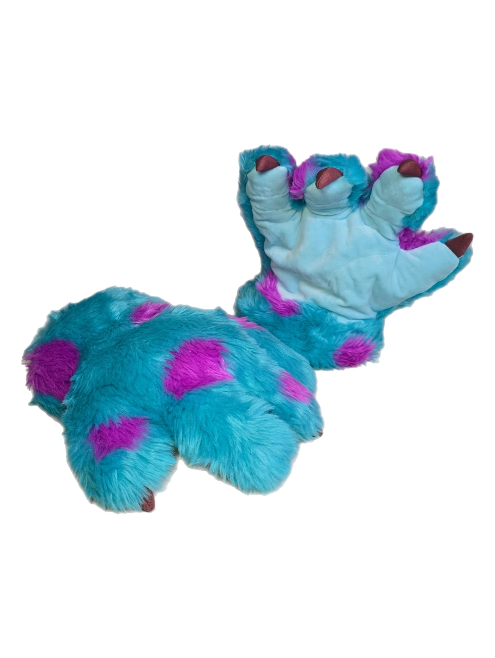 Disney Pixar Monsters Inc. Sully Scare Gloves Plush Claws 2020 Cosplay Costume